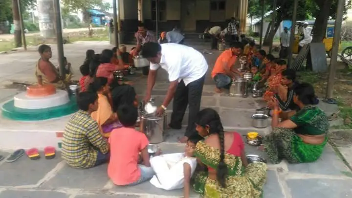Volunteers Serving